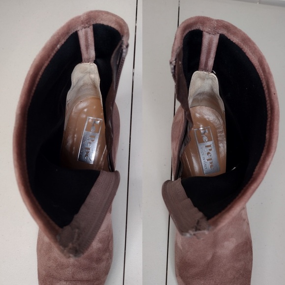 Le Pepe Suede Leather Sz 10 Block Heel Ankle-Boots - Picture 15 of 15